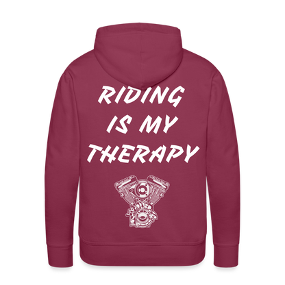 Riding is my Therapy Hoodie - Bordeaux