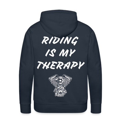 Riding is my Therapy Hoodie - Navy