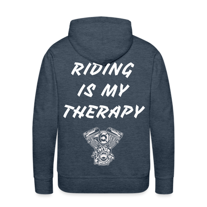 Riding is my Therapy Hoodie - Jeansblau